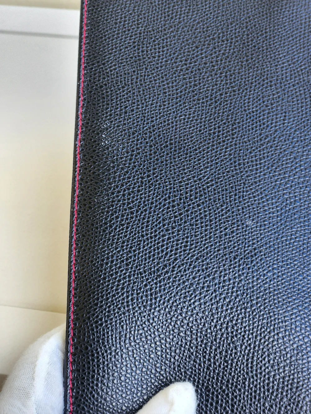 Celine Paris Red Leather Card/ Passport Holder/long Bifold Wallet